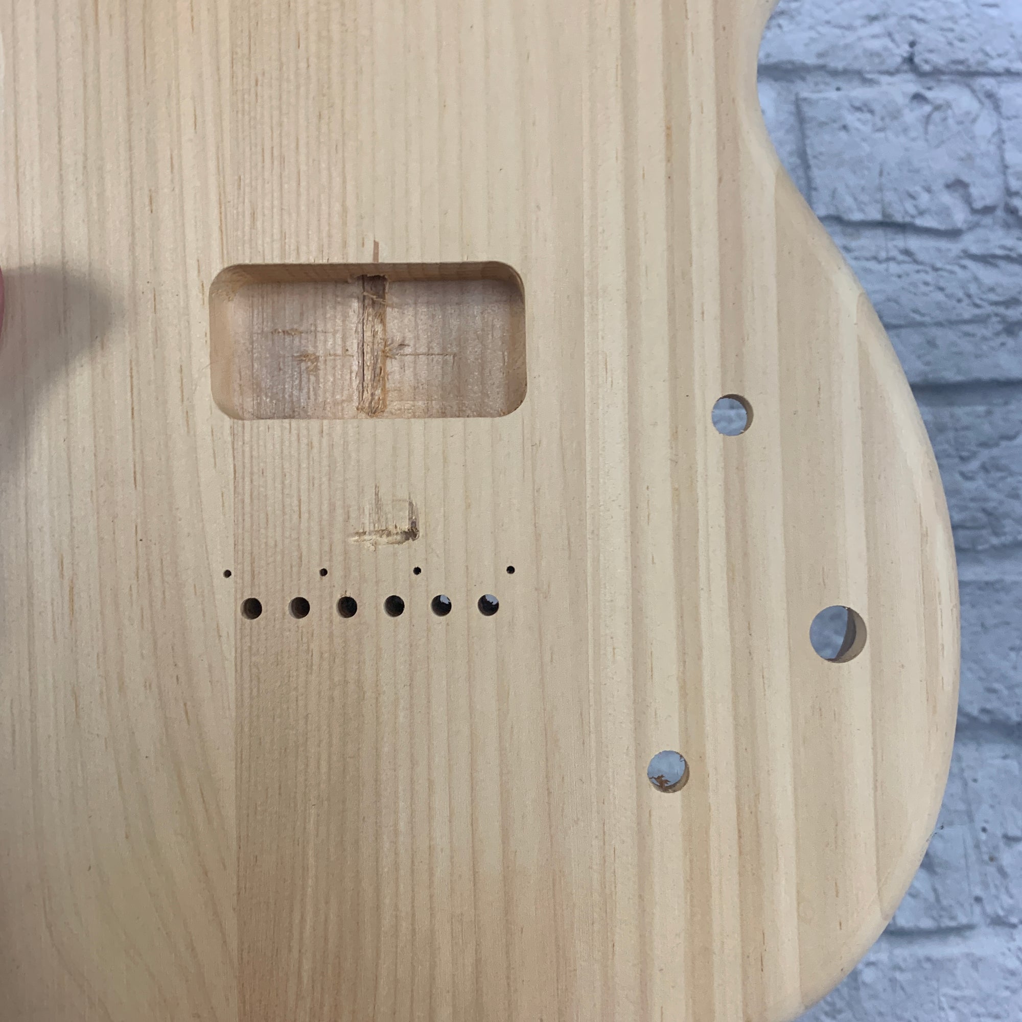 Rosser HSDC Unfinished Pine Double Cutaway Guitar Body