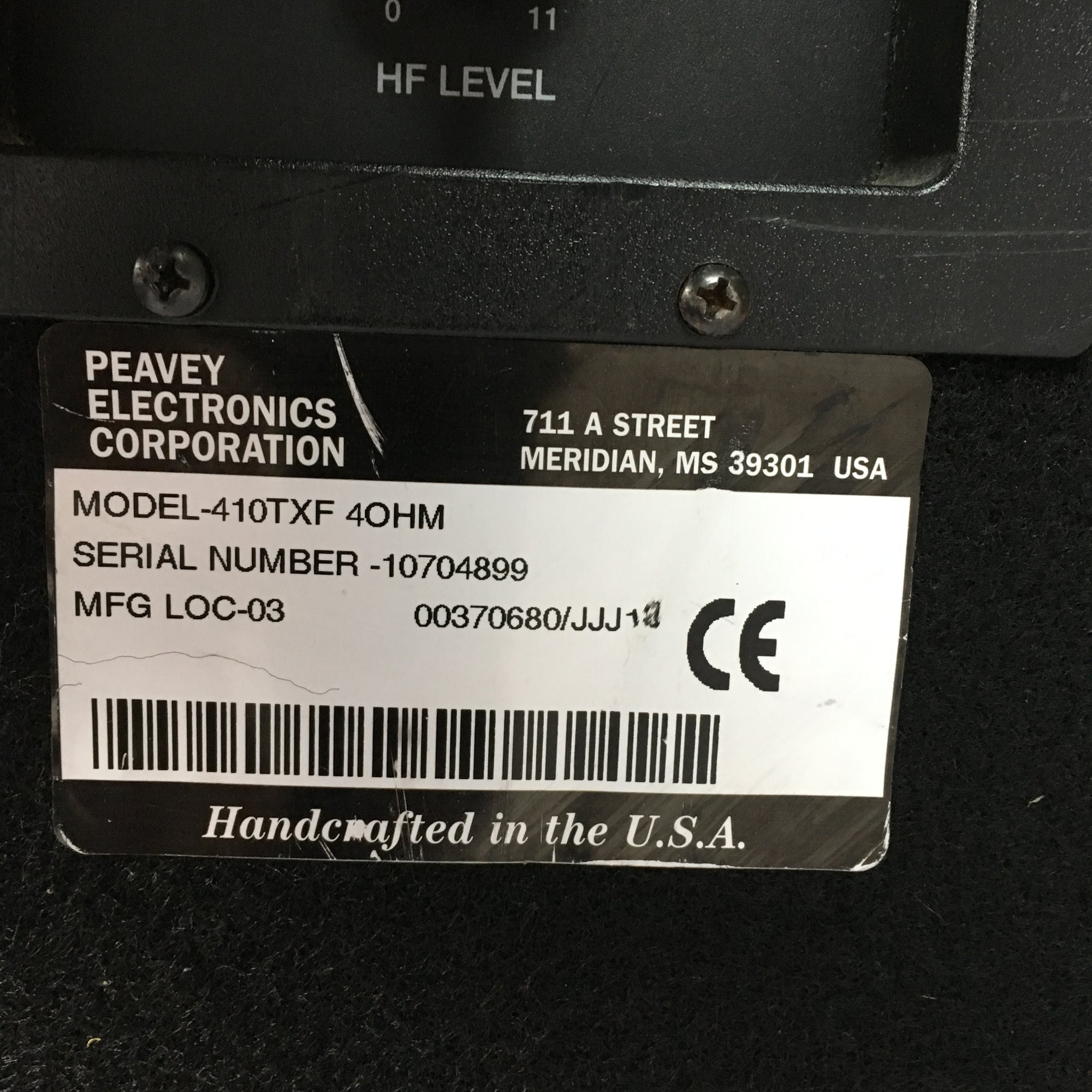 Peavey 410TXF 4x10 Bass Cabinet