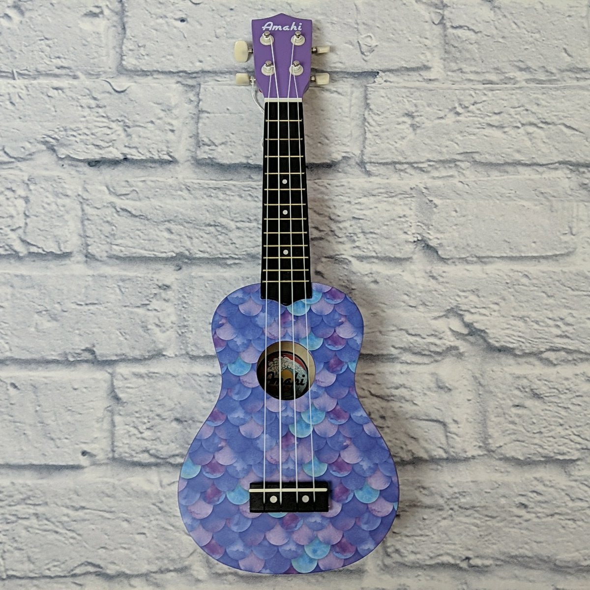 Amahi DDUK12 Mermaid Design Soprano Ukulele