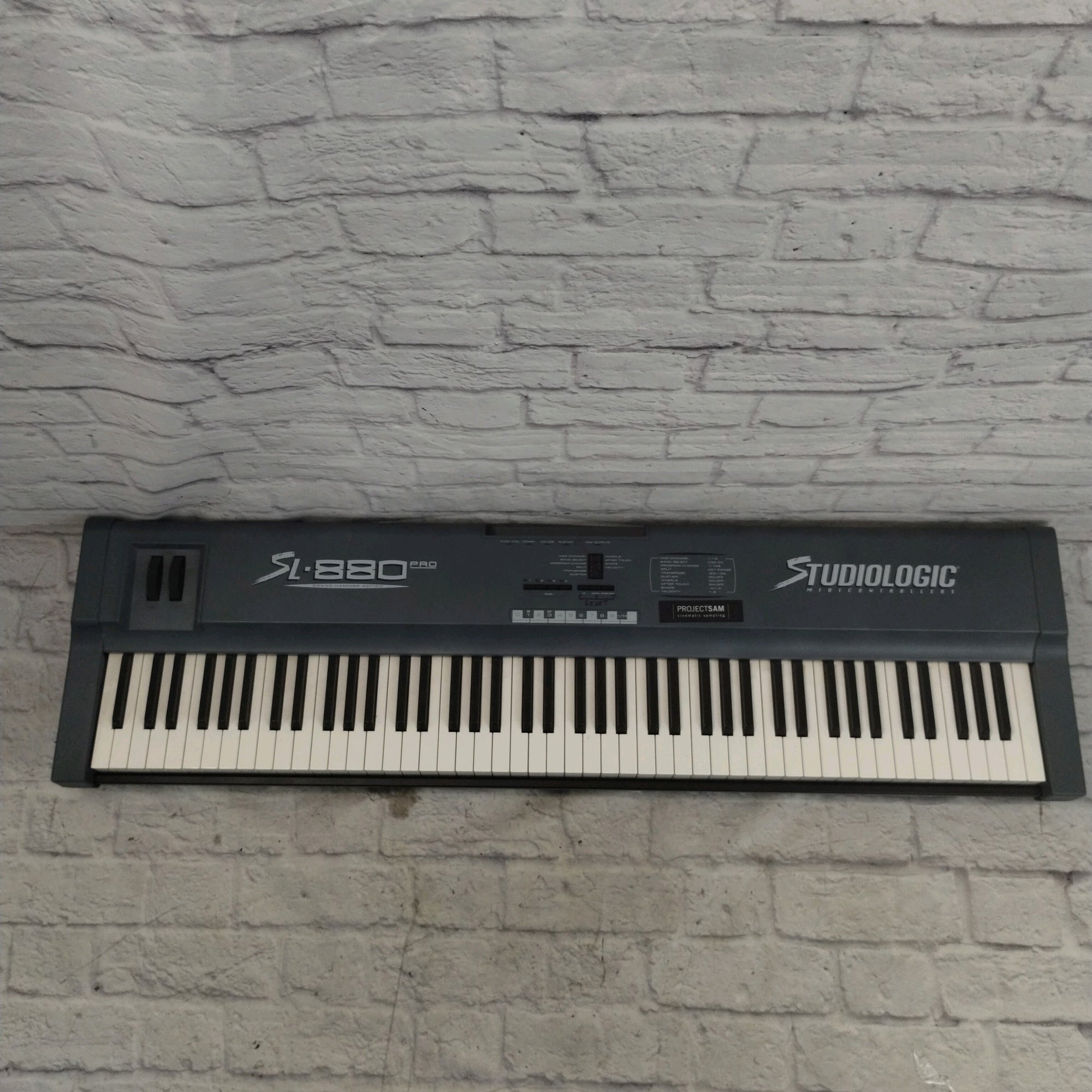 Studiologic SL-880 88 Key Weighted Midi Controller Keyboard - Evolution ...