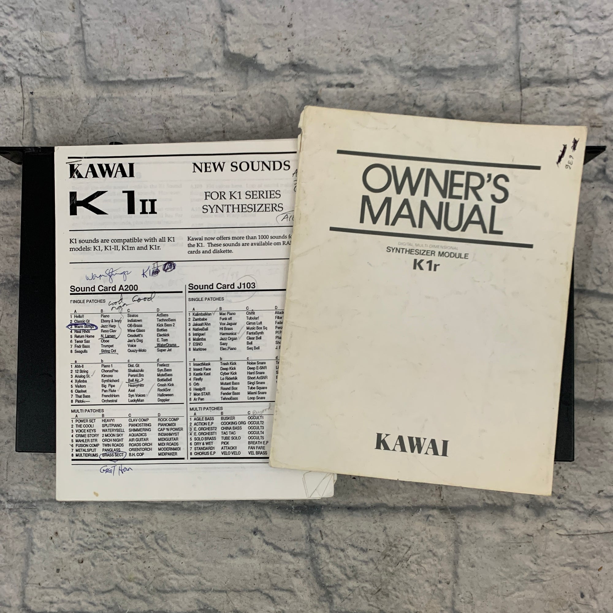 Kawai K1 rII r2 Rackmount Digital Synth Module