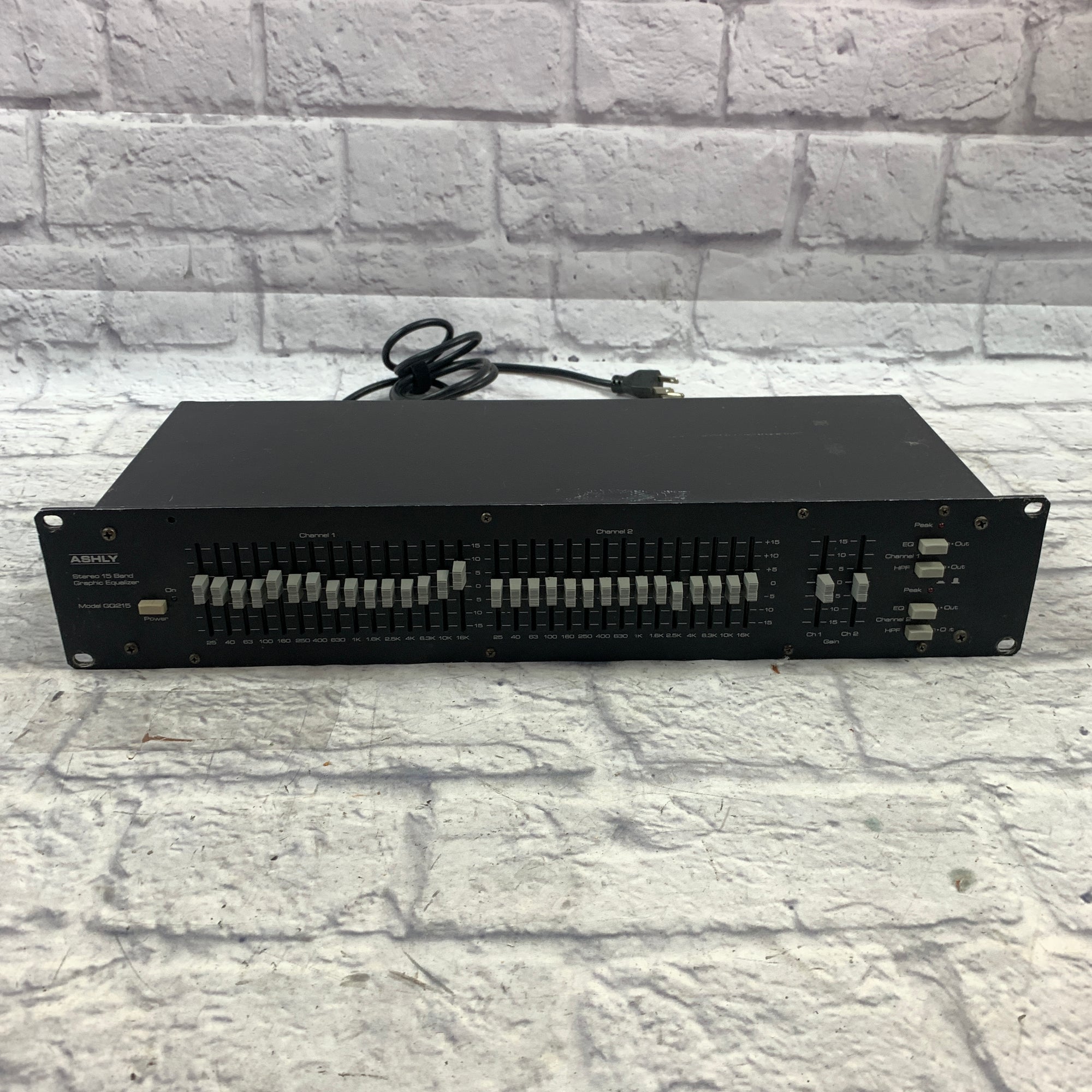 Ashly Stereo GQ215 Graphic Equalizer Rack Unit