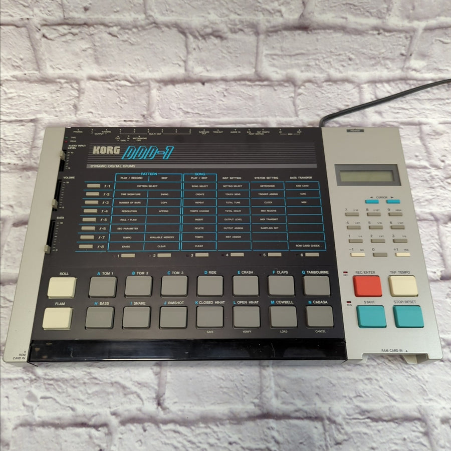 Korg DDD-1 Drum Machine with Latin 1 Percussion Card