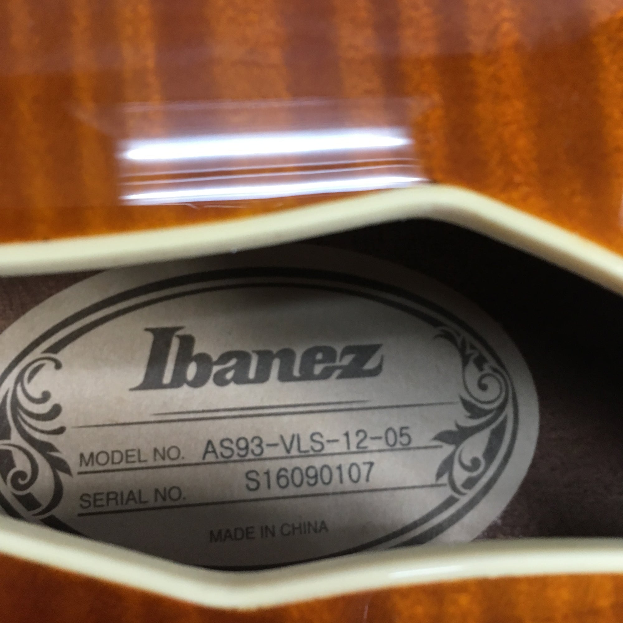 ** Ibanez AS-93 Semi-Hollow Upgraded Electric Guitar with Hard Case Duncans
