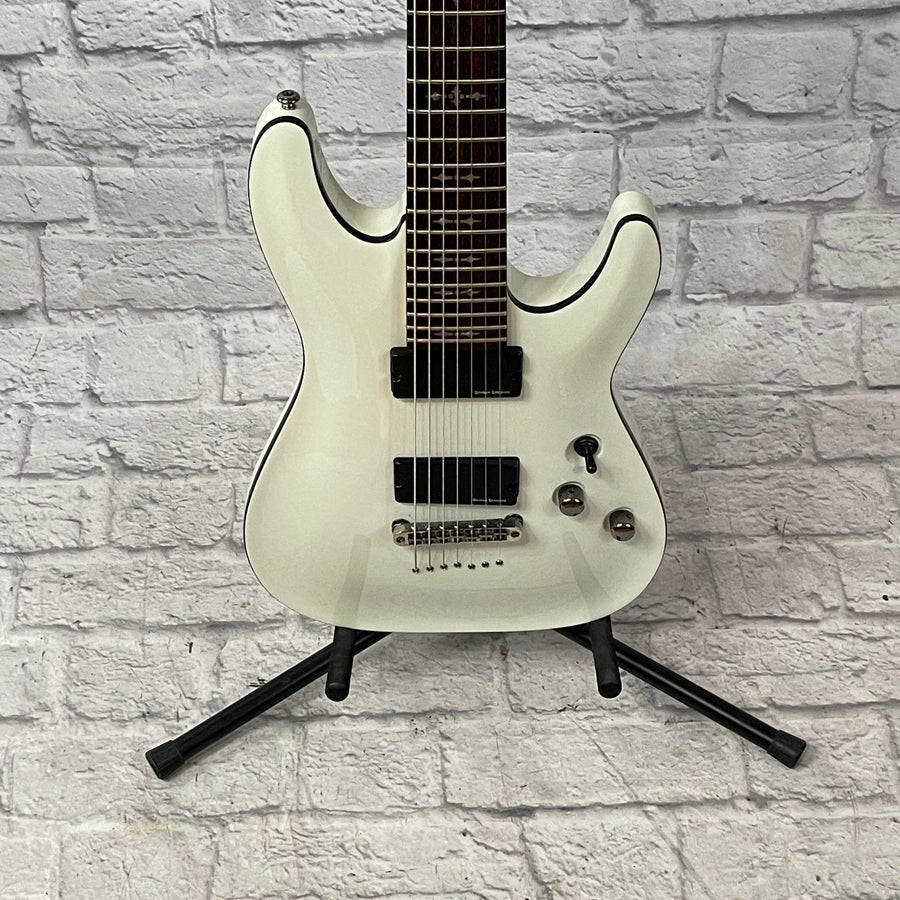 Schecter Diamond Demon-7 White 7 String Electric Guitar