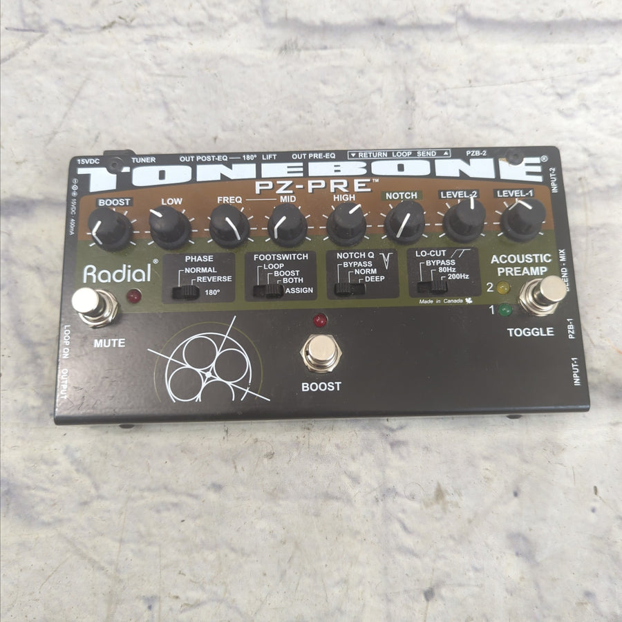 Radial Tonebone PZ-Pre Acoustic Effects Pedal
