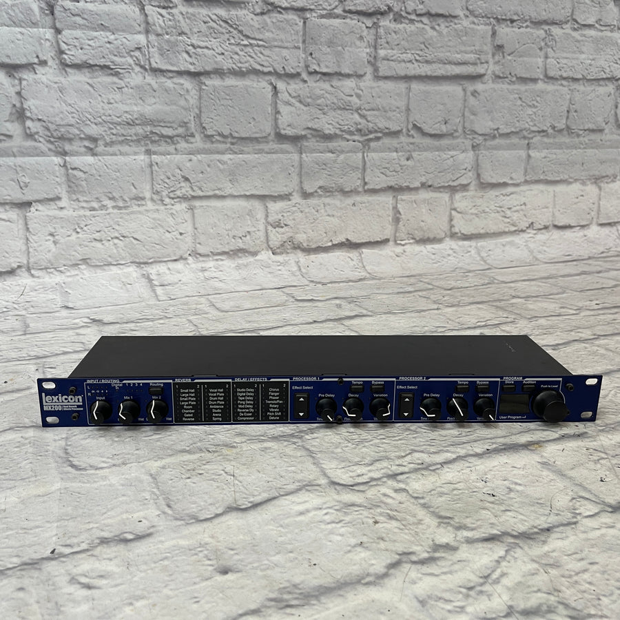 Lexicon MX200 Dual Reverb Multi Effects Processor Rack Unit