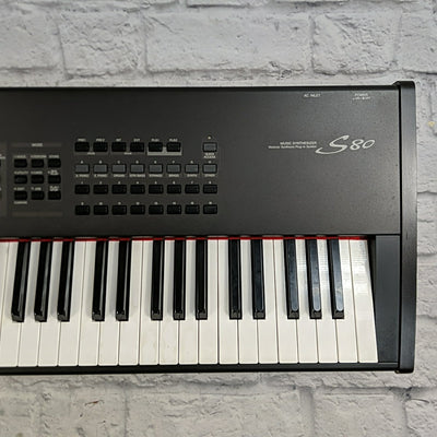 Yamaha S-80 88-key Weighted Workstation Synthesizer Digital Synth