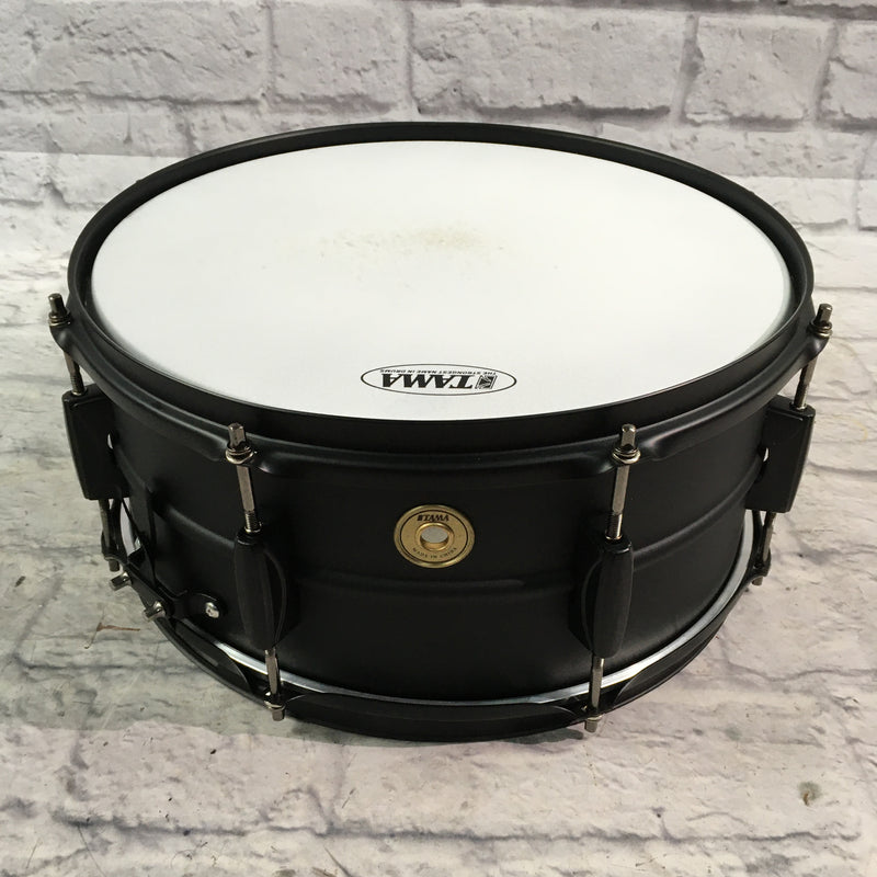 Tama Steel Snare Drum - 6.5 x 14 - Black/Black - Evolution Music