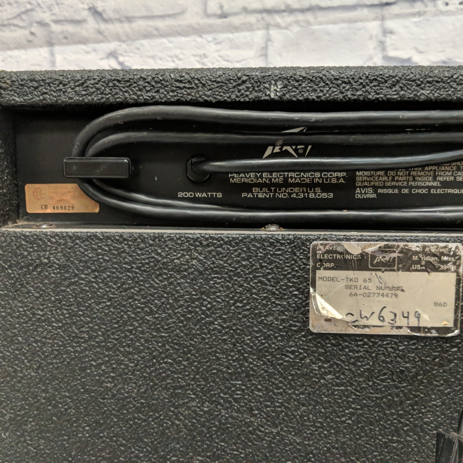 Peavey TKO 65 Bass Guitar Combo Amp