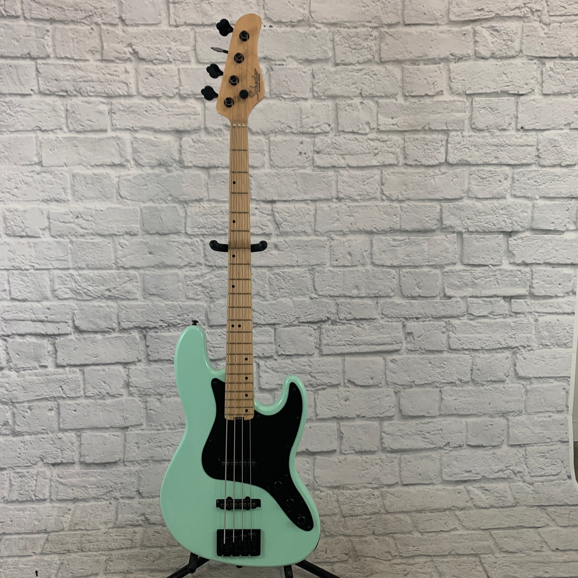 Schecter J4 Diamond Series 4 String Bass - Sea Foam Green