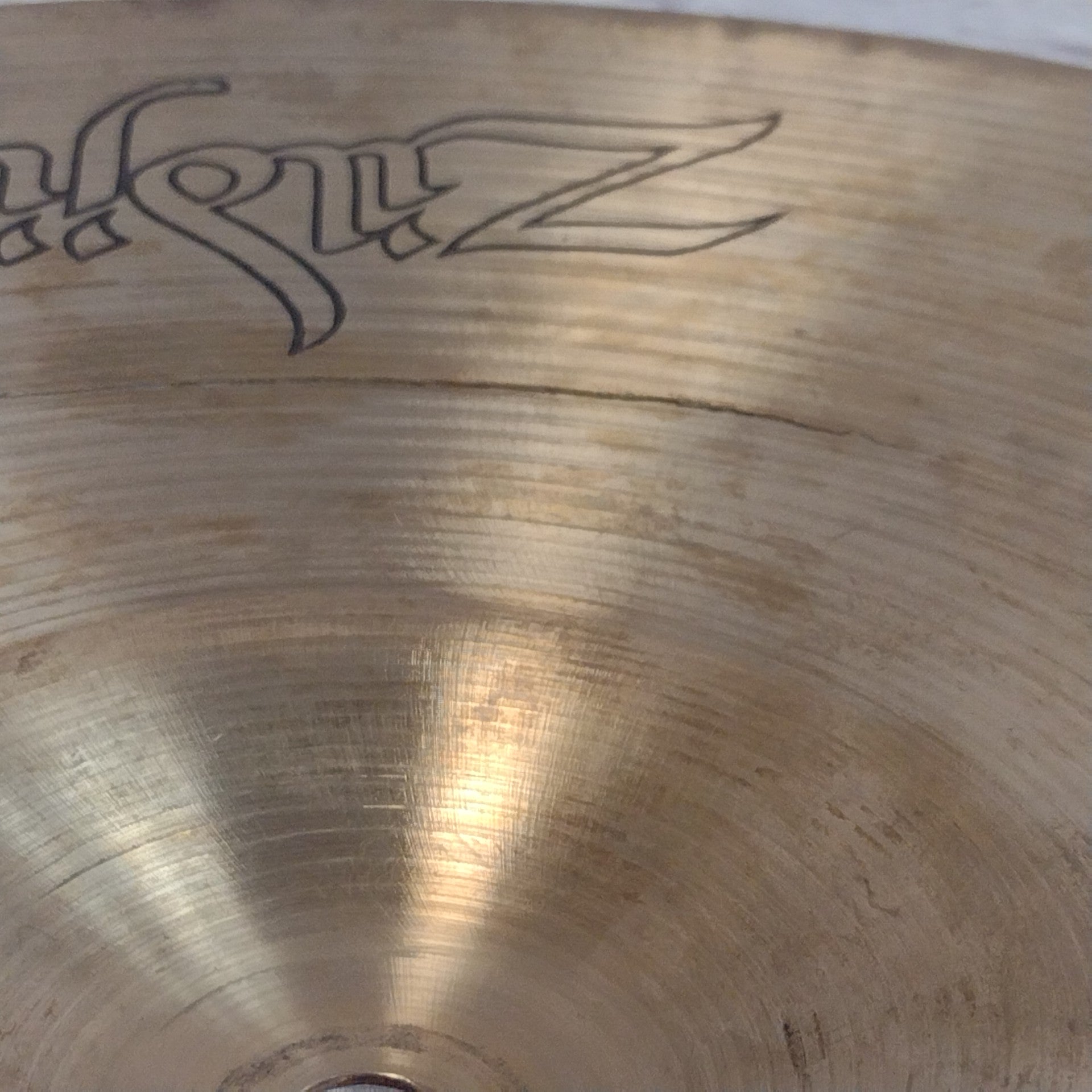 70's Zildjian New Beats Hollow Logo 14" CRACKED Hi Hats