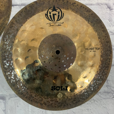 Diril Soli 14" Hi Hats CRACKED Hi Hats
