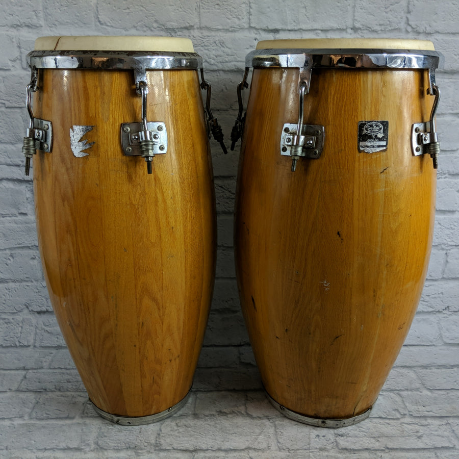 Pair of Vintage Gon Bops IC-4141 Congas