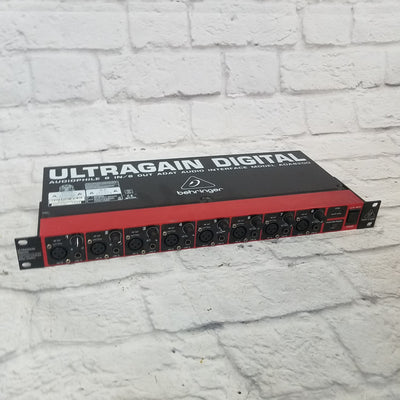 Behringer Ultragain Digital ADA8200 8-Channel Mic Preamp with AD/DA Converter Rack Unit