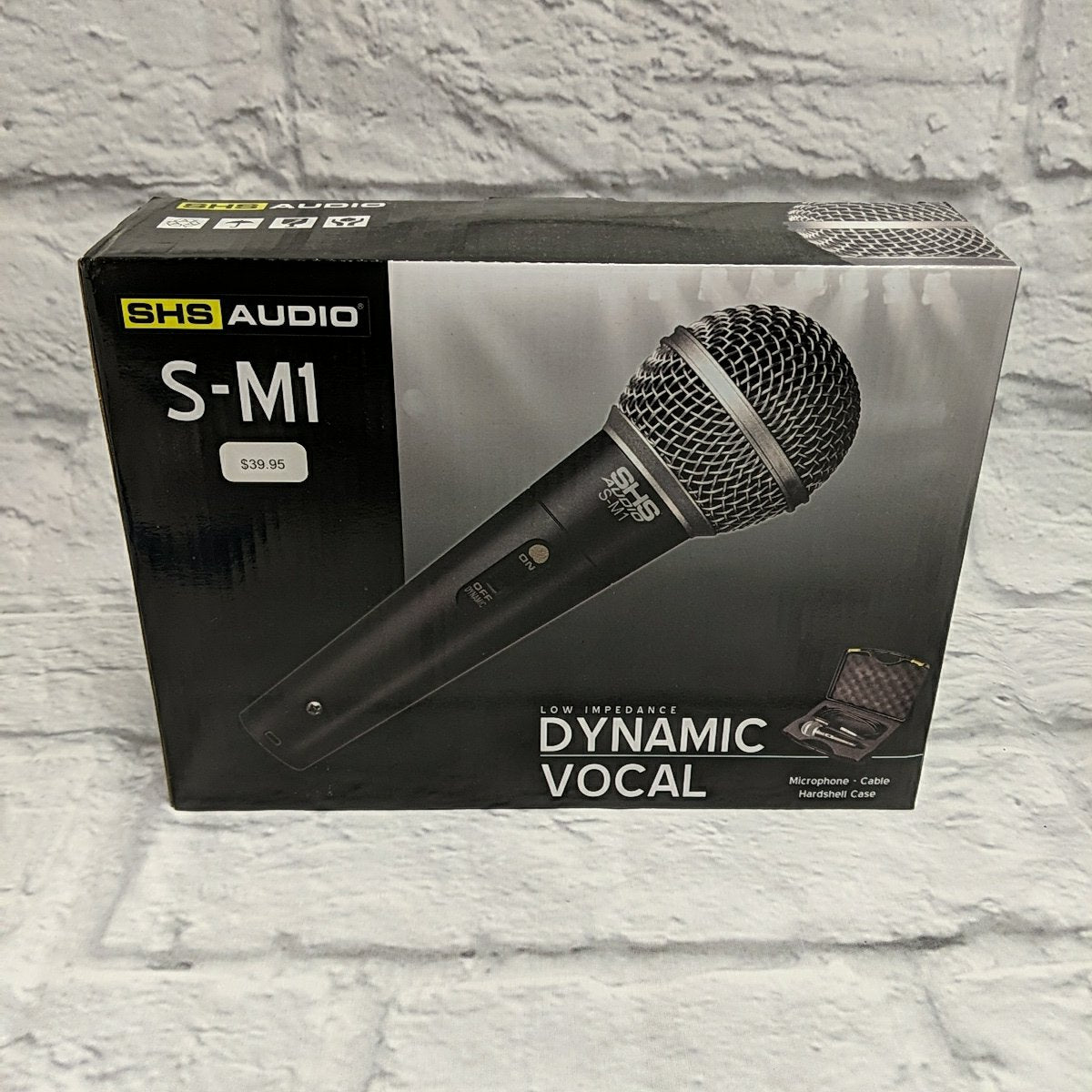 SHS Audio S-M1 Low Impedance Dynamic Vocal Mic W/ Switch, Cable and Case