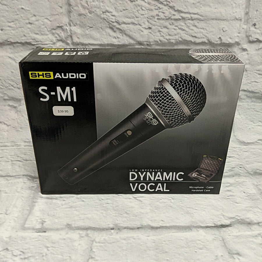 SHS Audio S-M1 Low Impedance Dynamic Vocal Mic W/ Switch, Cable and Case