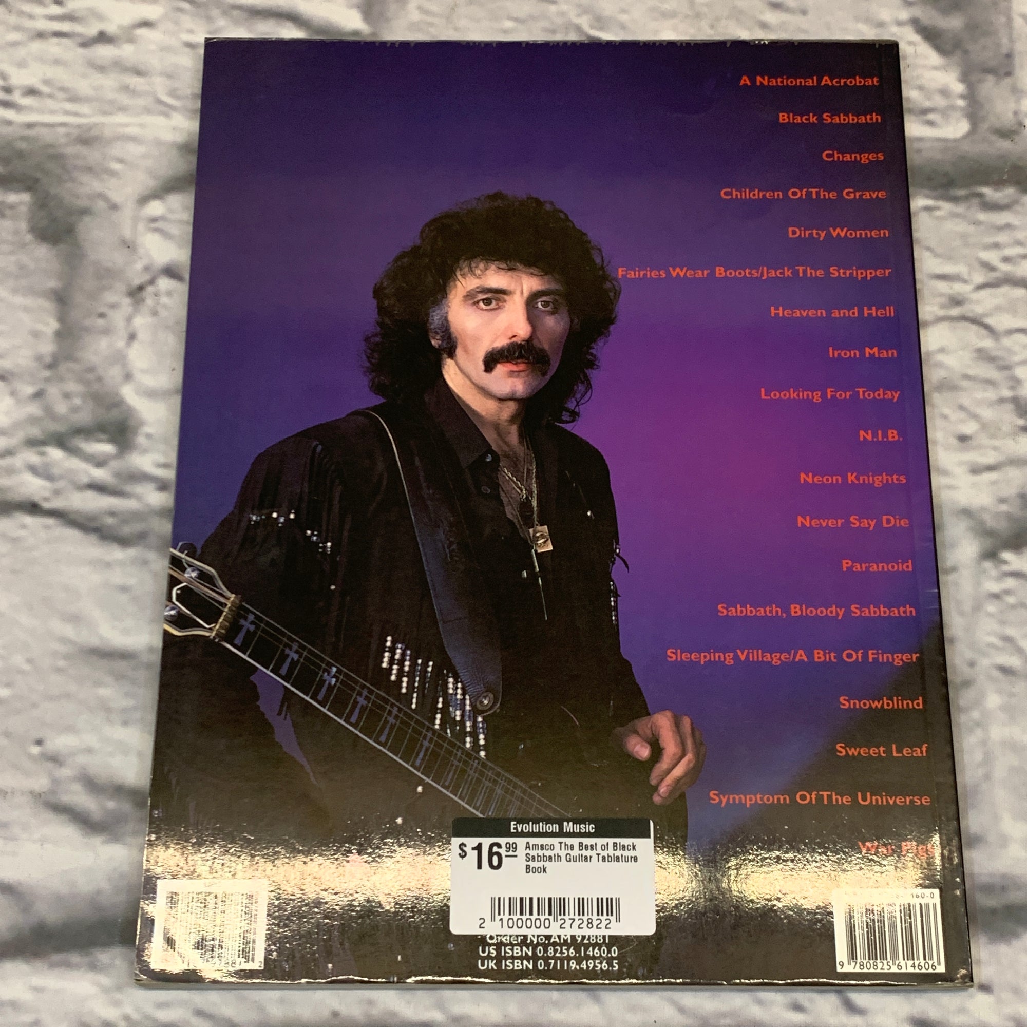 Amsco The Best of Black Sabbath Guitar Tablature Book