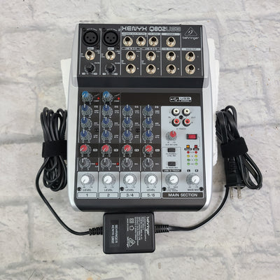 Behringer XENYX Q802USB 8-Input Mixer w/ USB
