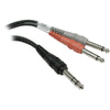 Hosa STP-201 Send and Return Cable 1M 3.3ft Stereo 1/4 TRS to Dual Mono 1/4 TS