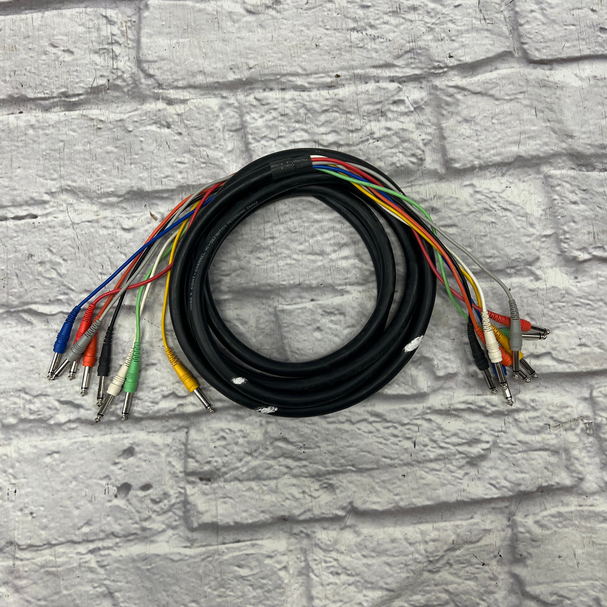 Hosa Eight 8 Channel Hi Definition Recording Snake 1/4 to 1/4 - 13 Feet