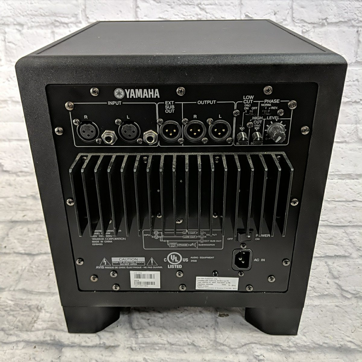 Yamaha HS10W 10-inch 120-watt Studio Monitor - Evolution Music