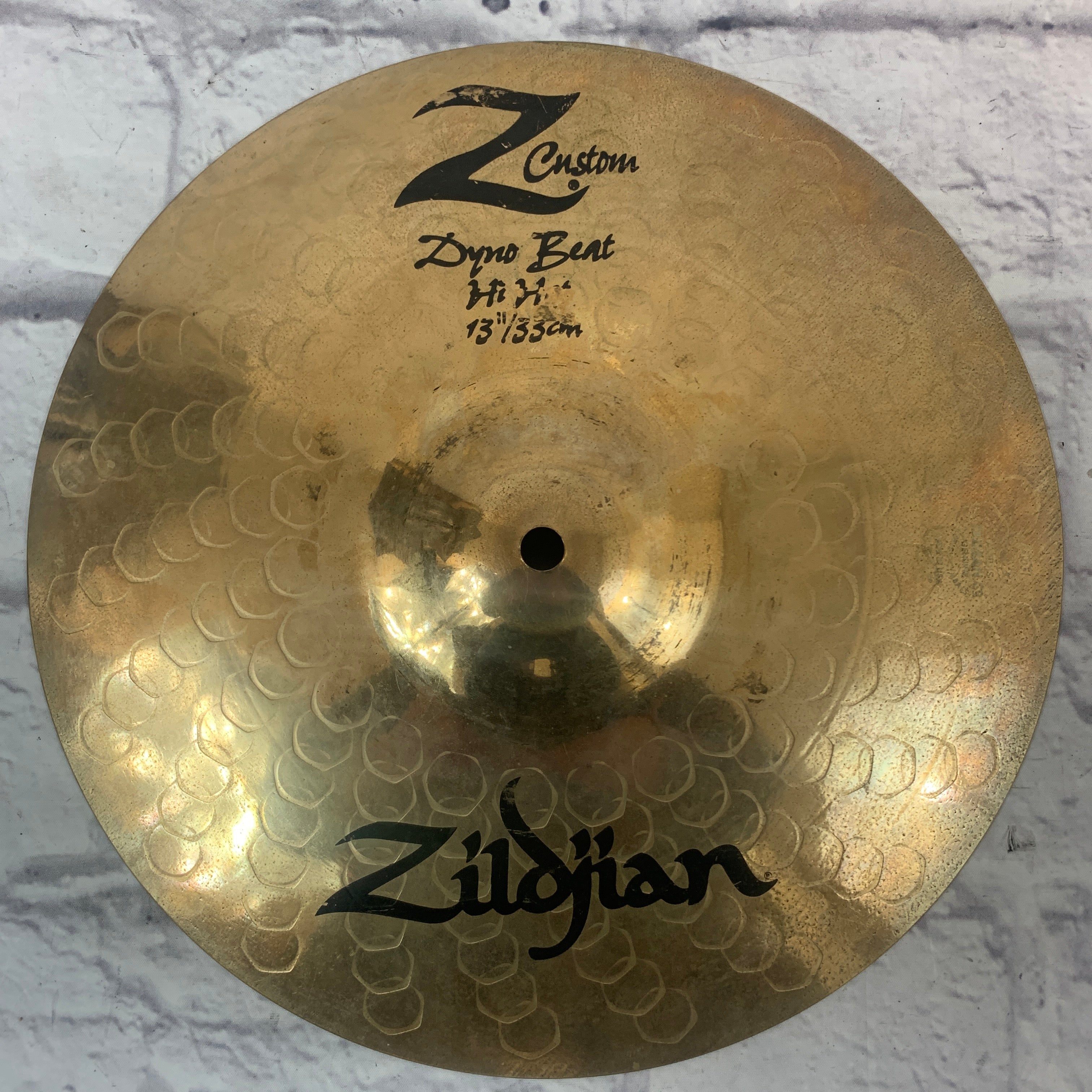 Zildjian DYNO BEAT HI HAT 13\"/33cm ハイハット Used Zildjian 13in Z Custom Dyno Beat Hi Hat Cymbal 31