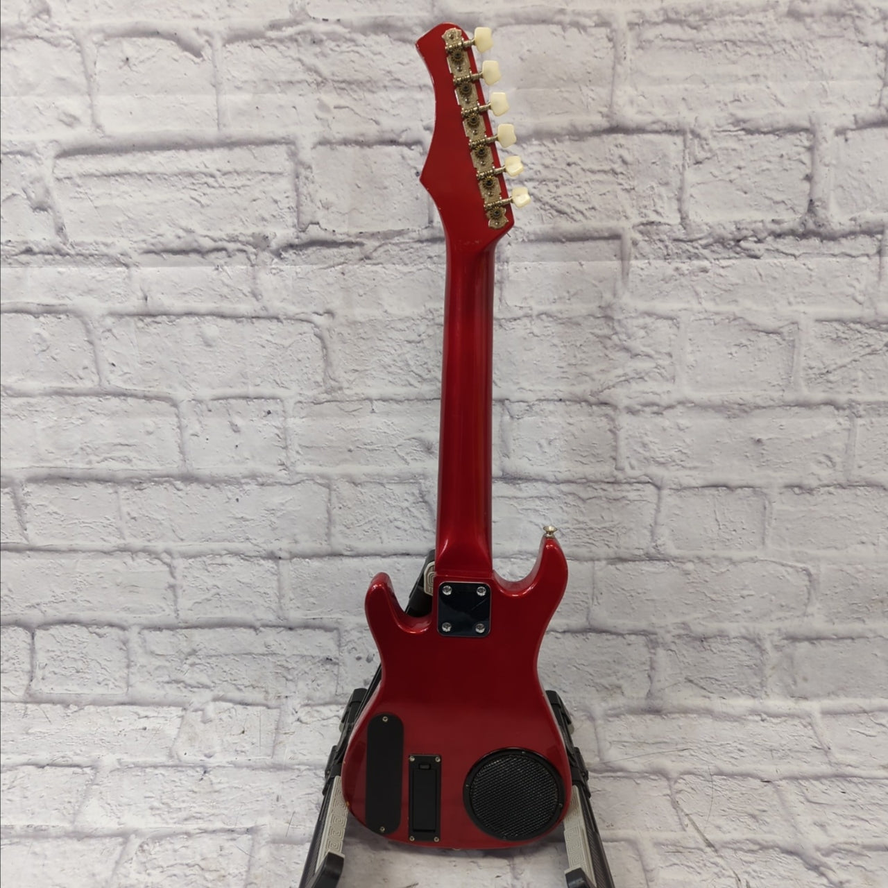 Synsonics 7010S 1980s Red Travel Guitar