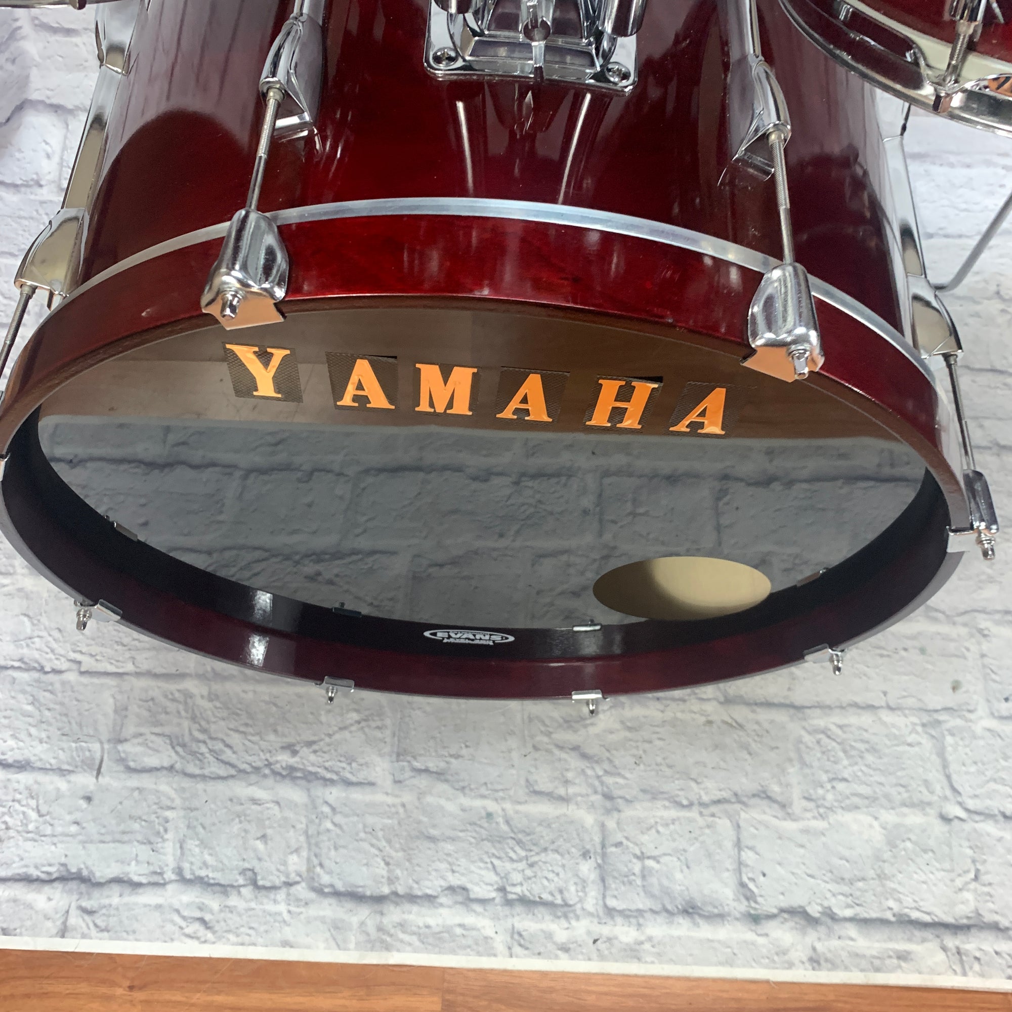 Yamaha Stage Custom 4 Piece Drum Kit Red
