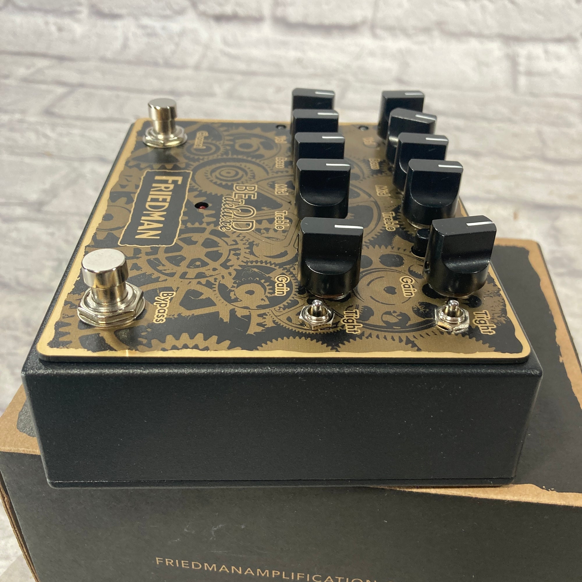 friedman be deluxe pedal Friedman BE-OD Deluxe Clockworks Edition Overdrive Pedal