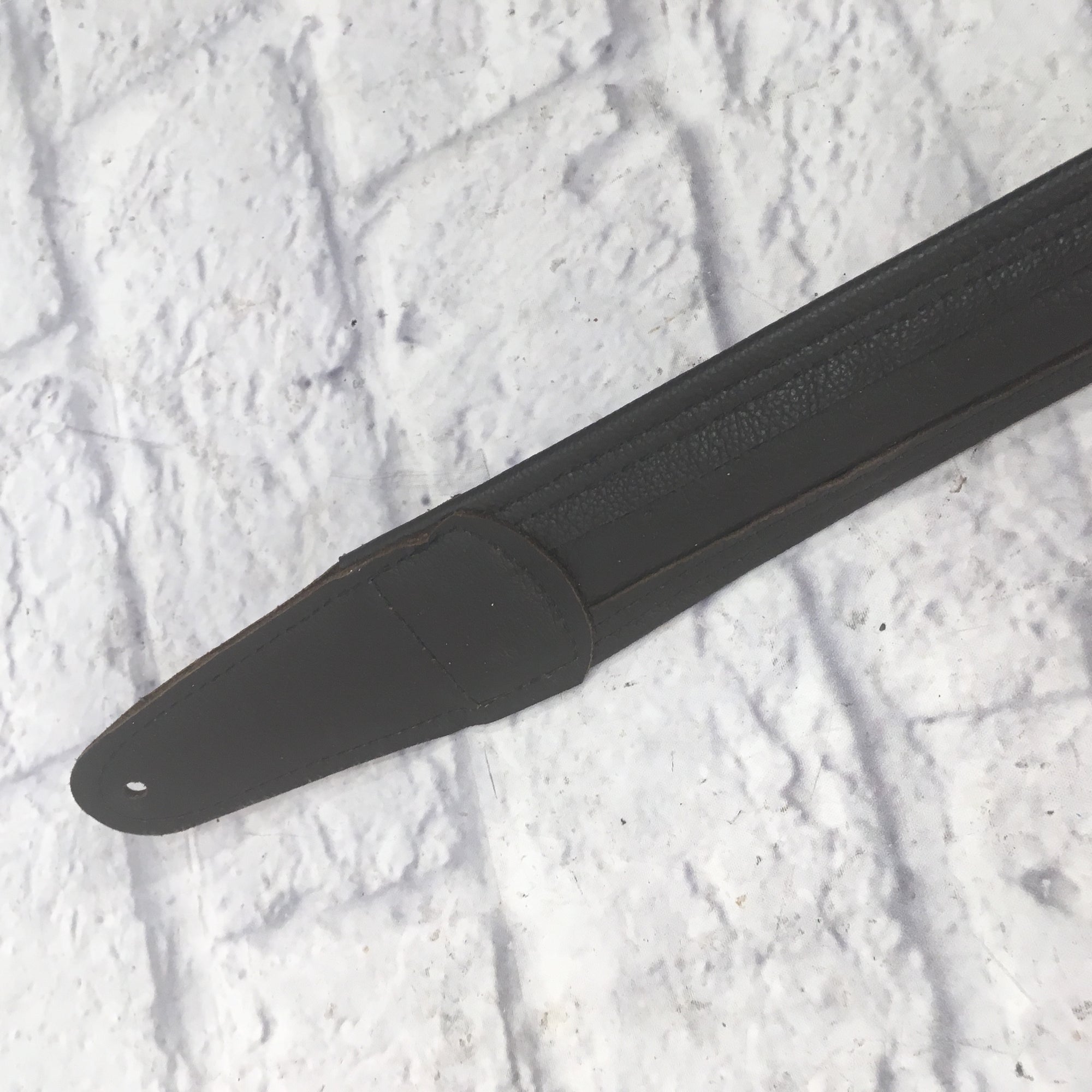 Artist Showcase Leather Guitar Strap Viceroy I (Thin Dk Brown)