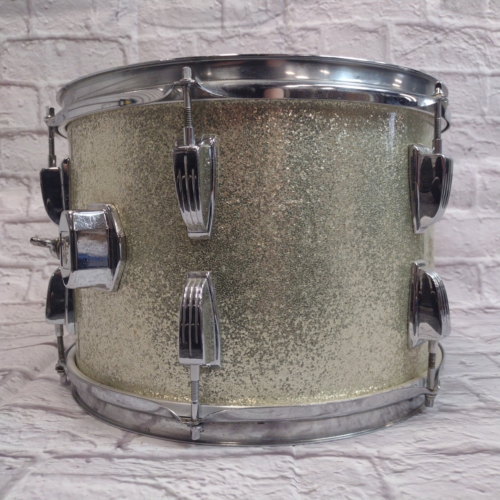 Ludwig Vintage 1960s 13 Silver Sparkle Rack Tom
