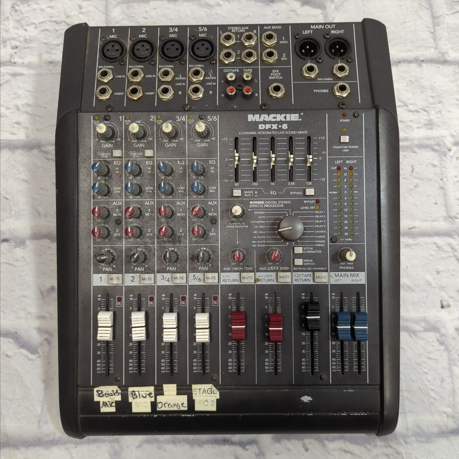 Mackie DFX6 6-Channel Mixer