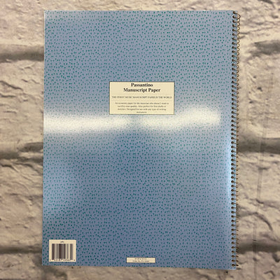 Passantino No. 65 12-Stave Manuscript Paper Spiral Book