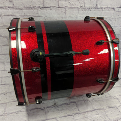 Gretsch Catalina Club Mod Drum Kit Red Sparkle Black Stripe