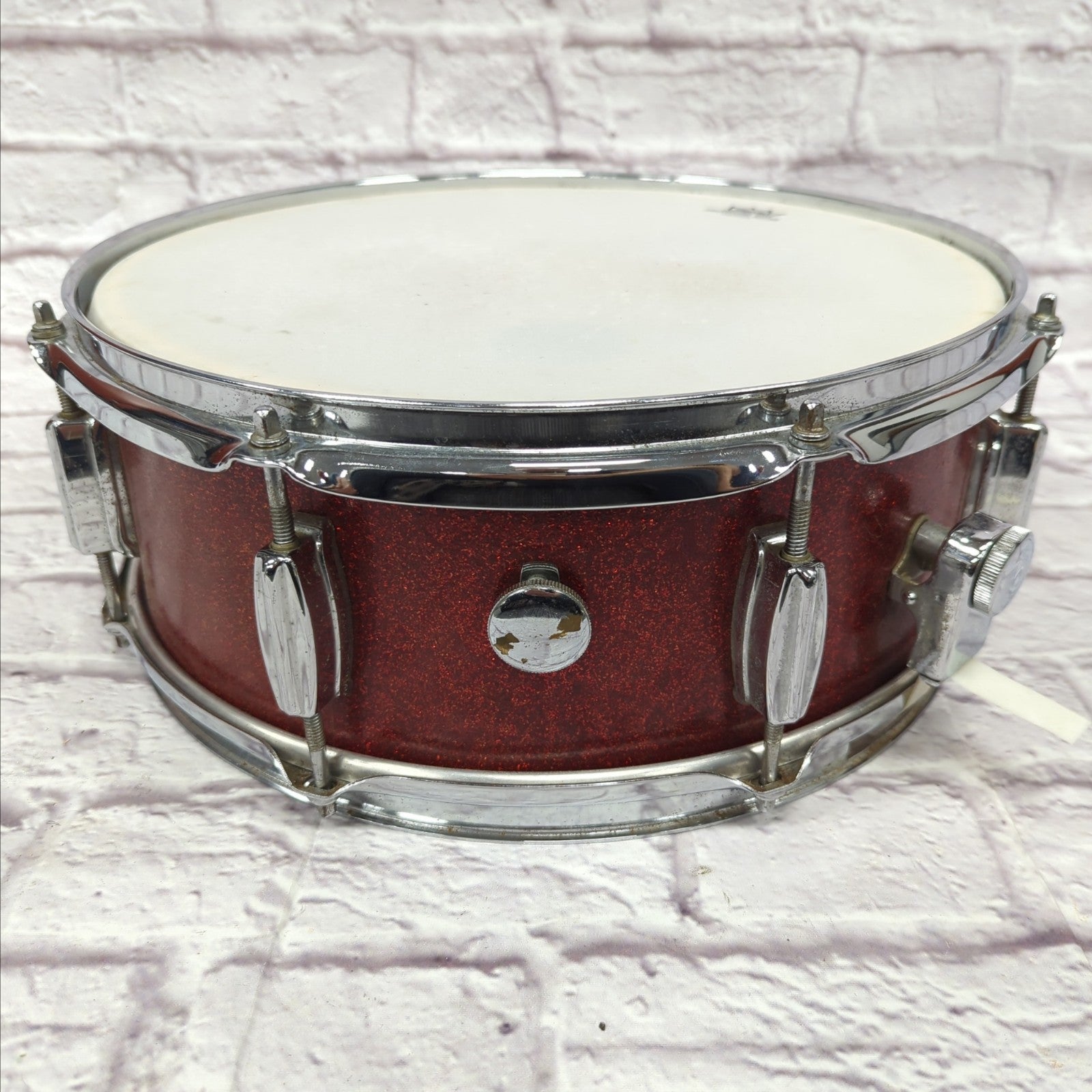 Unknown Vintage MIJ Made in Japan 14x5" Snare Drum Red Sparkle