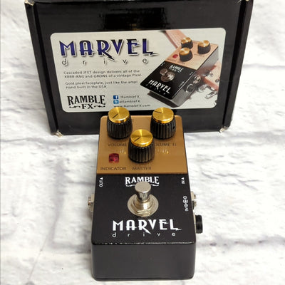 Ramble FX Marvel Drive Overdrive Pedal Rare V1 - Like New