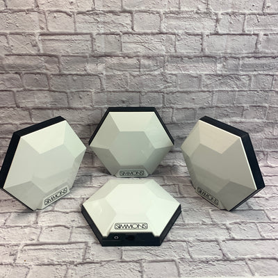 Simmons Vintage SDS8 Electronic Octagon Drum Pad Set of 4