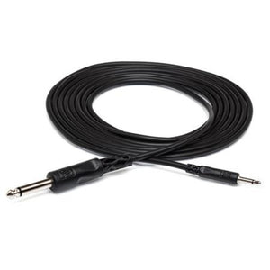 Hosa CMP-310 3.5 mm TS to 1/4" TS Mono Interconnect Cable, 10 feet