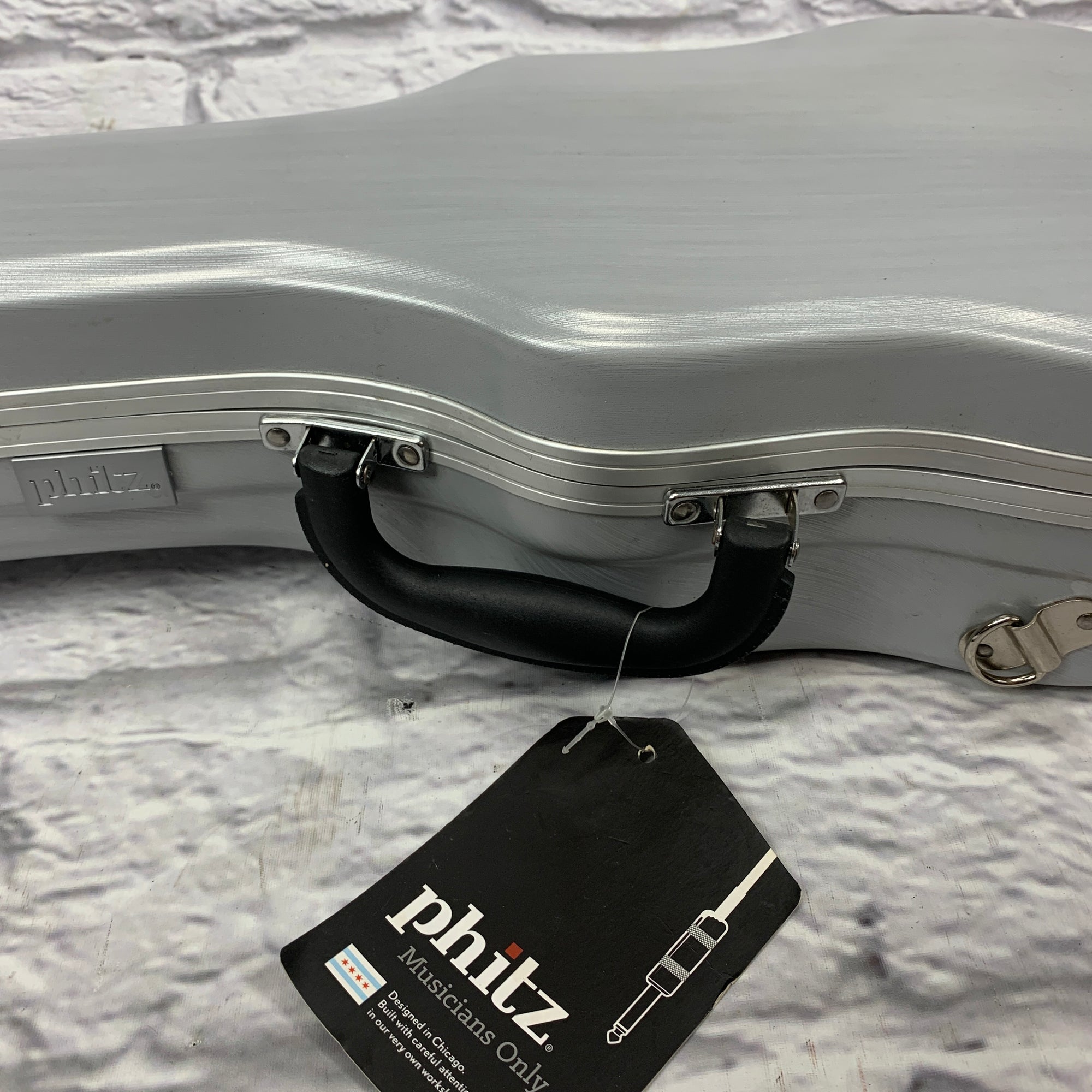 Phitz Concert Uke Hard Case, Silver