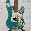 Samick Stages 5 Precision Style 4-String Bass Guitar - Teal