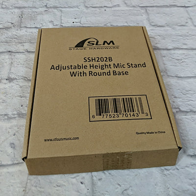 SLM SSH202B Adjustable Height with Round Base Desktop Mic Stand