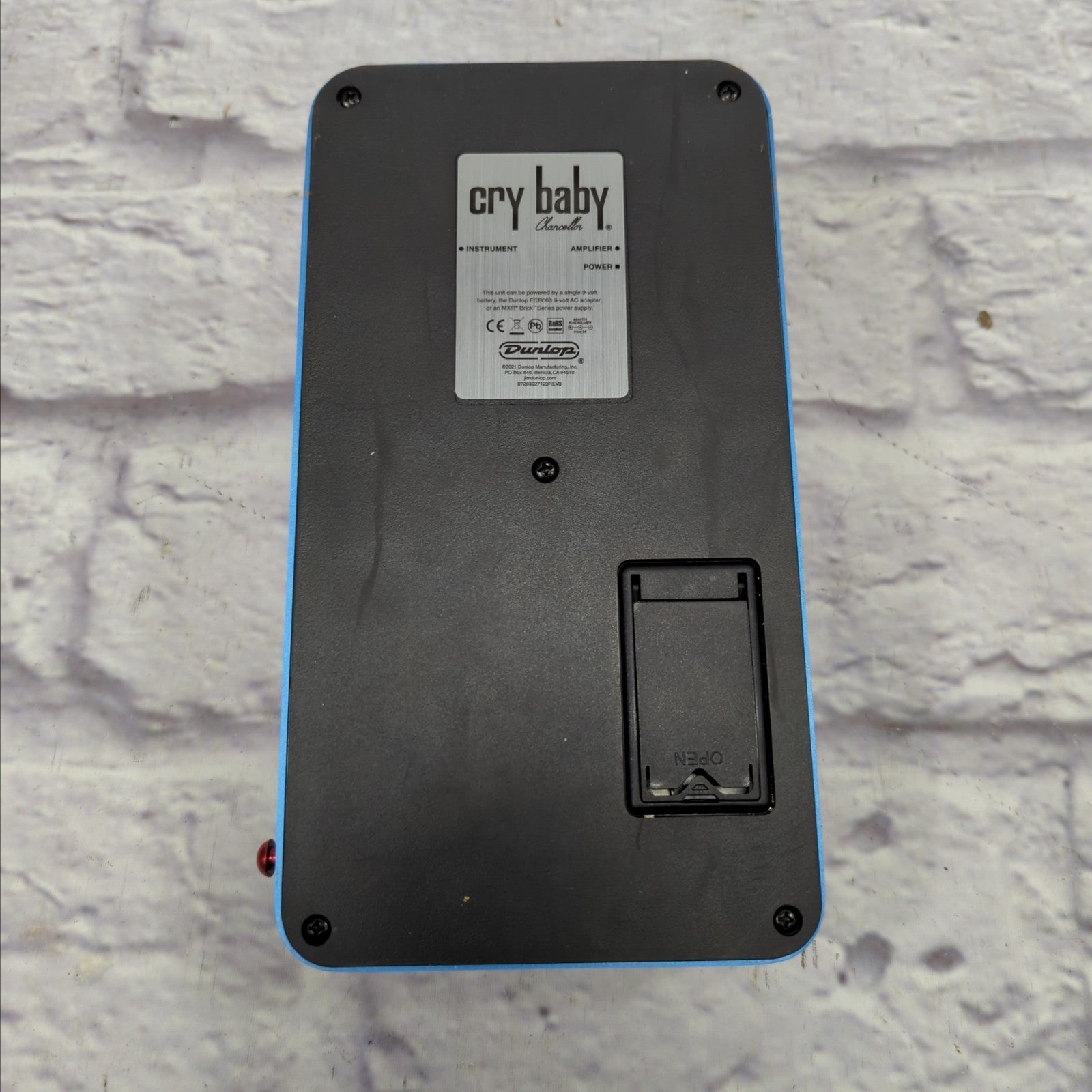 Dunlop Justin Chancellor Signature Cry Baby Wah Pedal