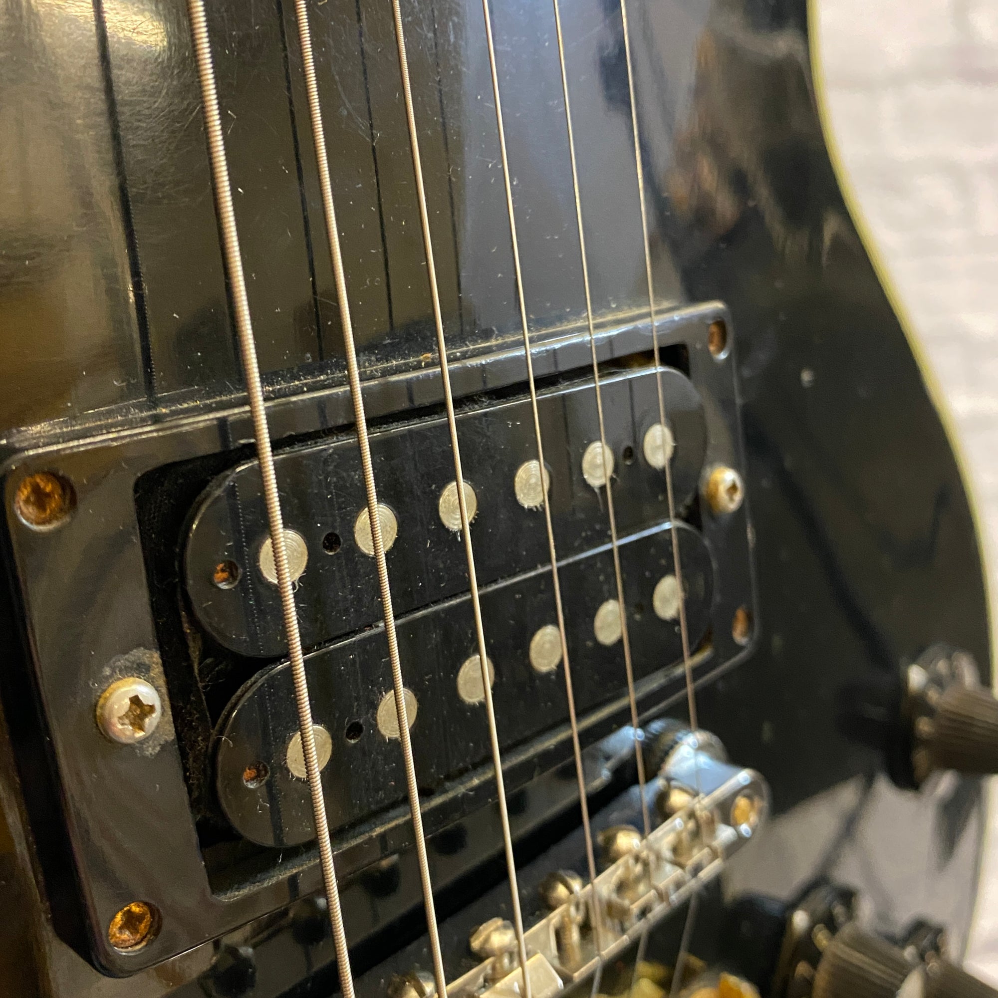 Vintage MIJ LP Style Electric Guitar Black