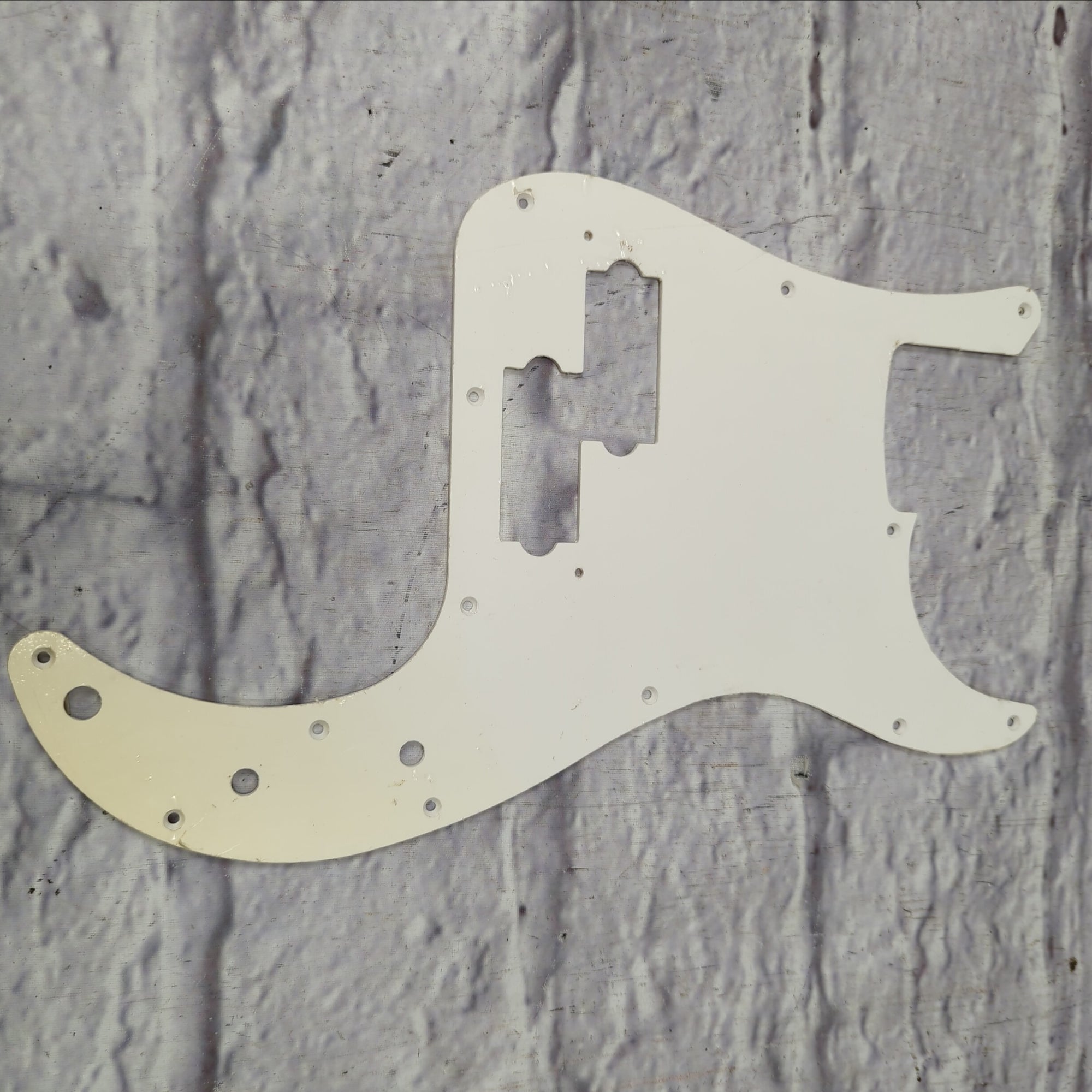 Unknown White P Bass Pickguard