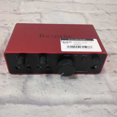 Focusrite Scarlett Solo USB Recording Interface