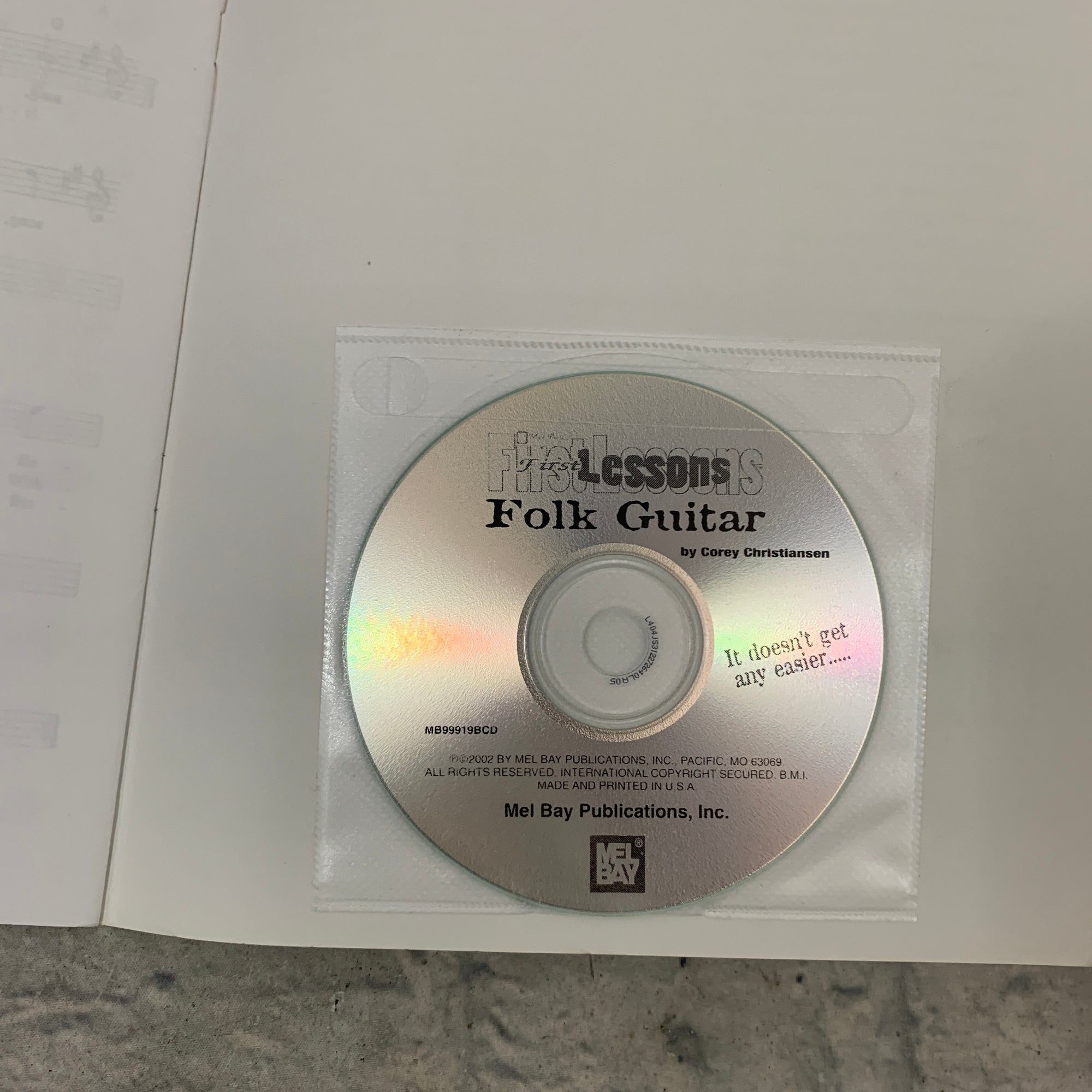 Mel Bay First Lessons: Folk Guitar Book with CD