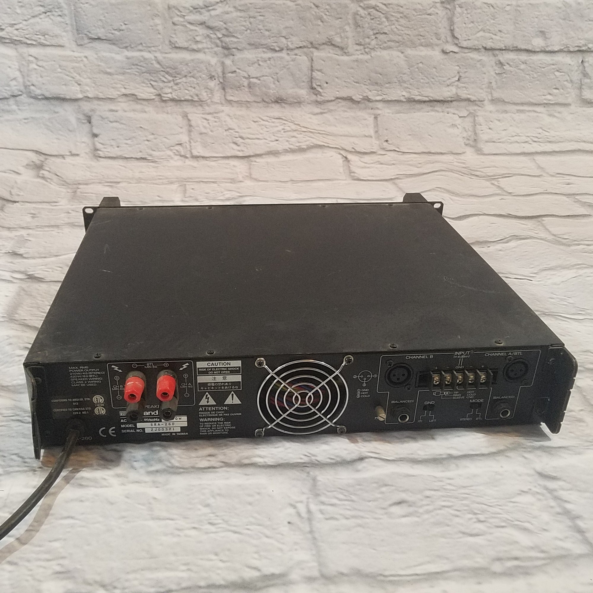 Roland SRA-260 Power Amp - Evolution Music