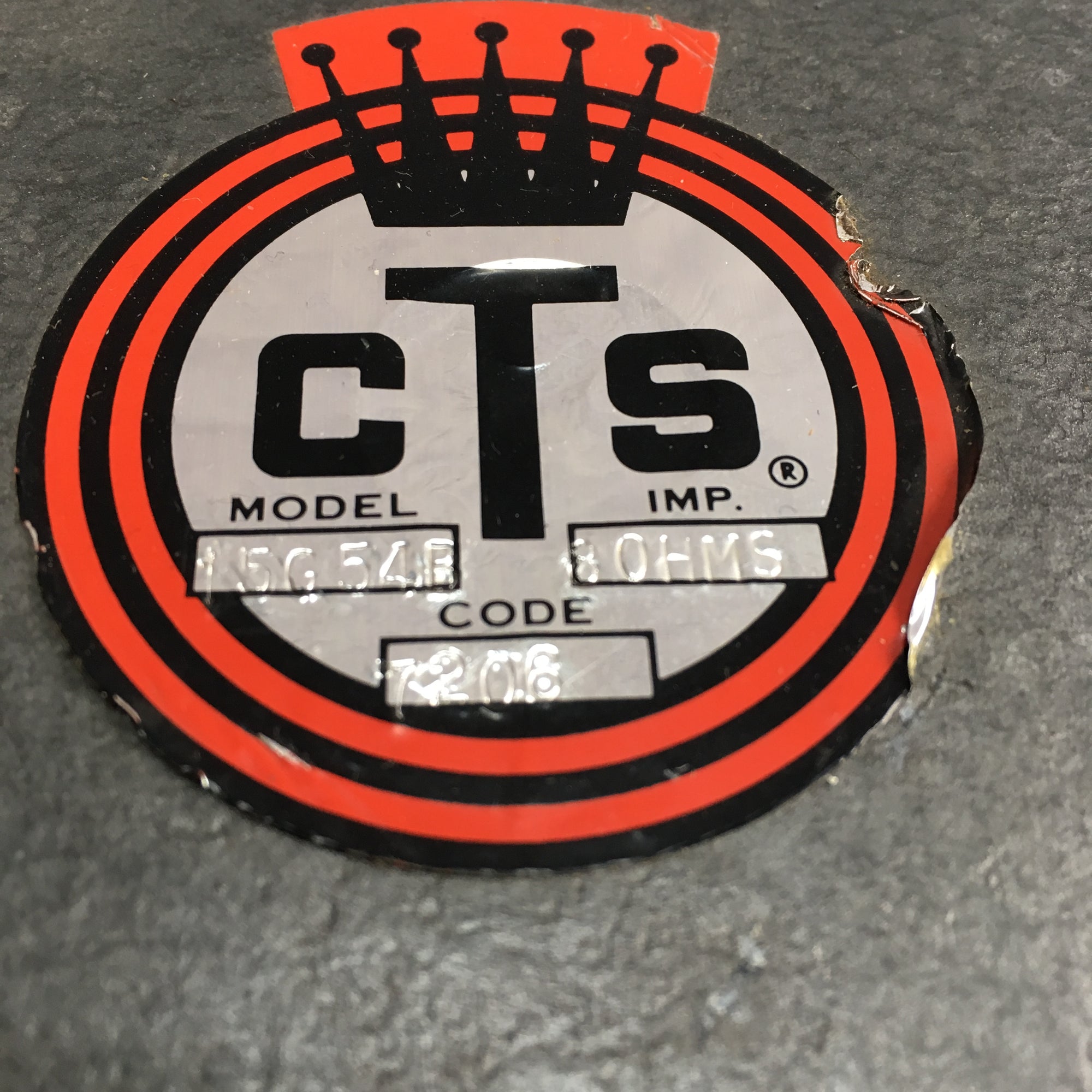 Vintage CTS 15in Speaker 8ohm