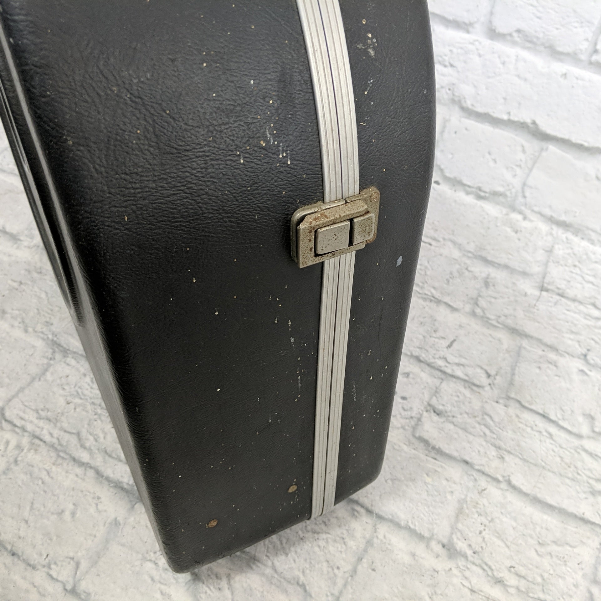 Vintage 70s Ludwig Blue Olive Snare Case Tombstone Shape